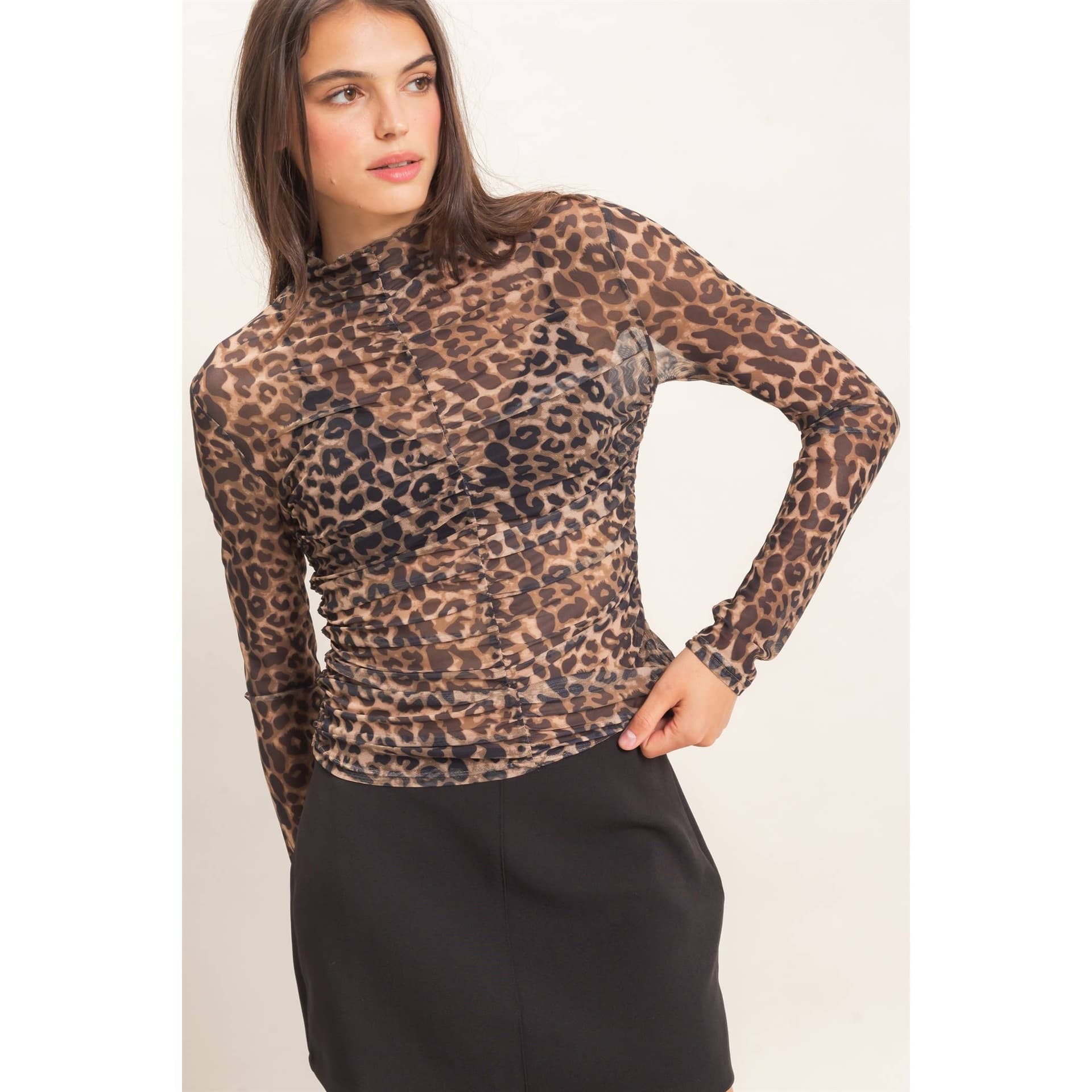 Lily Leopard Mesh