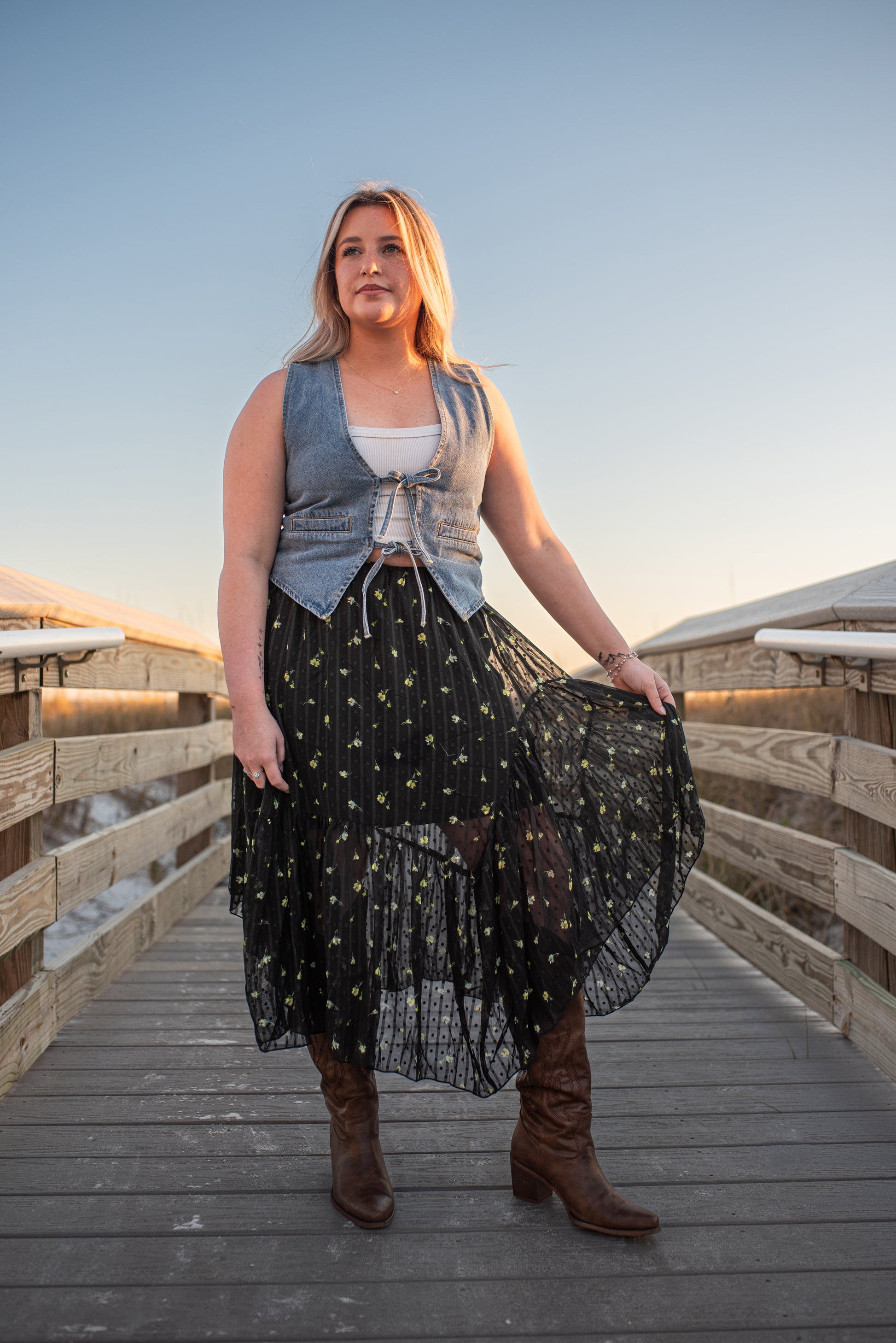 Elise Layered Midi Skirt image 0