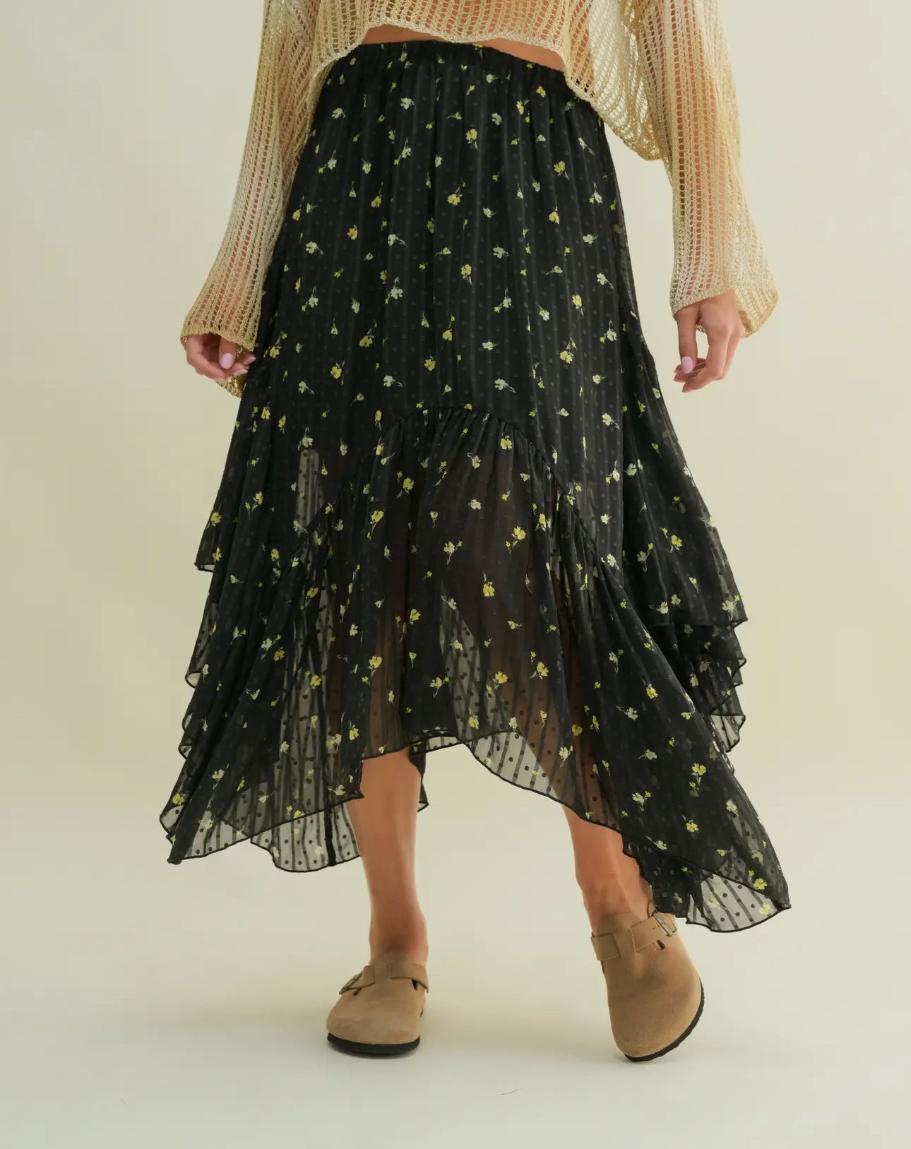 Elise Layered Midi Skirt image 1